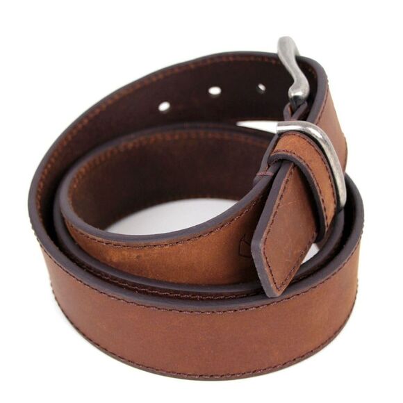 ALESBURY BROWN GENUINE LEATHER 1.5"Wd CASUAL DRESS MEN'S BELT Sz 44/110 (I11 - Picture 6 of 16